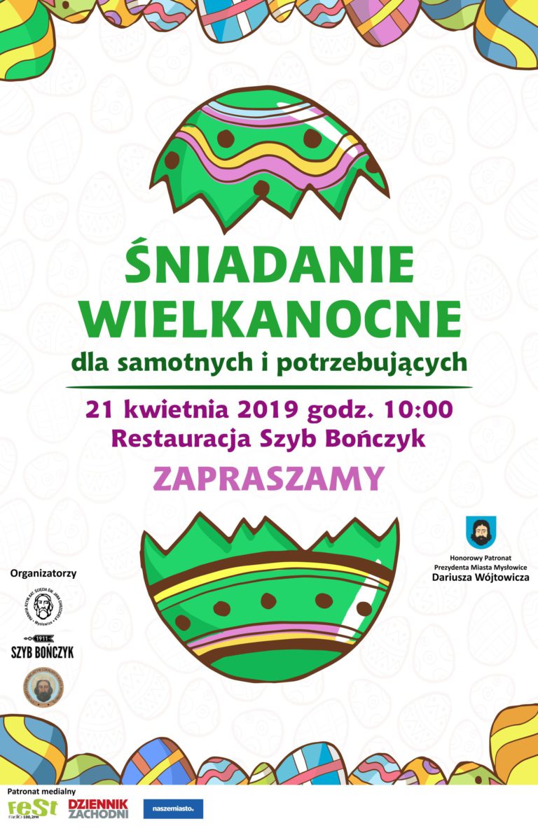 Zapraszamy na rodzinne Śniadanie Wielkanocne  do Szybu Bończyk