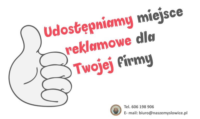 Udostępniamy miejsce reklamowe dla Twojej firmy