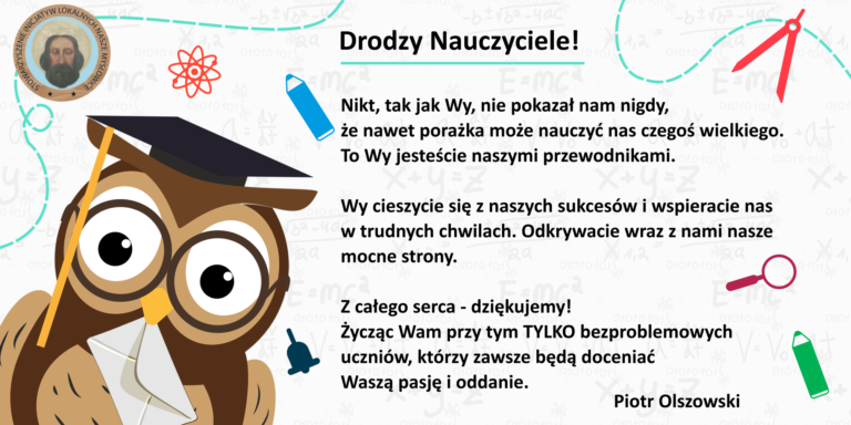 Życzenia z okazji Dnia Nauczyciela