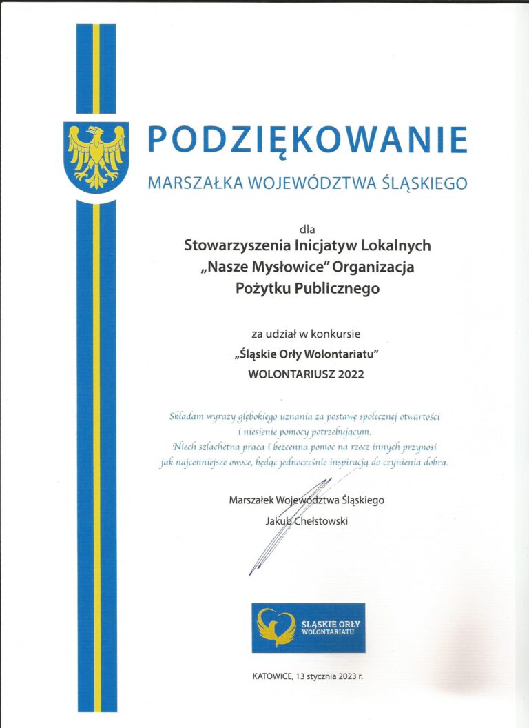 II Gala Śląskich  Orłów  Wolontariatu