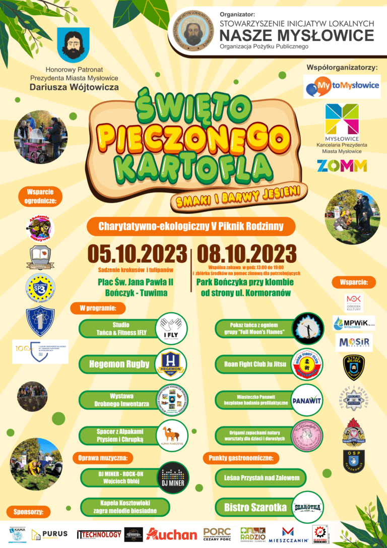 Zaproszenie do współpracy przy organizacji V edycji Święta Pieczonego Kartofla pt. Smaki i Barwy Jesieni 
