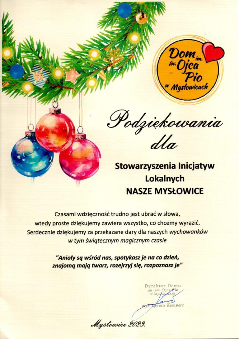 Podziękowanie
