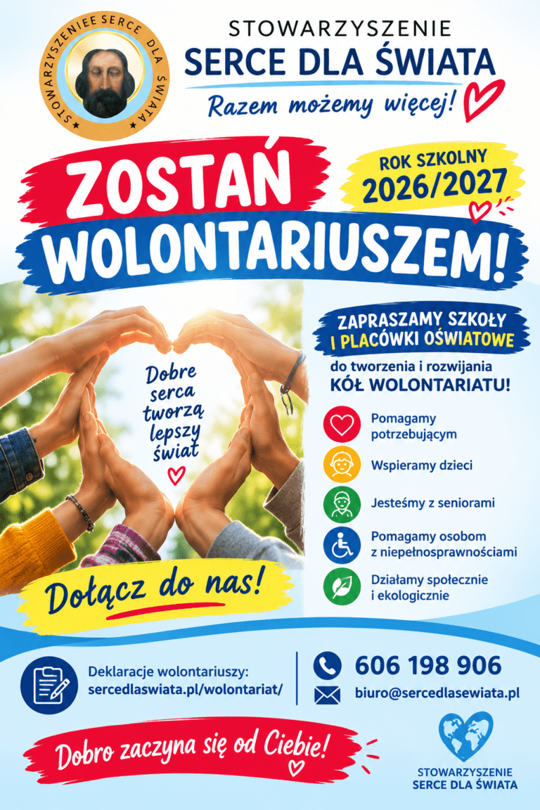MASZ SERCE DO POMAGANIA? DOŁĄCZ DO NAS!
